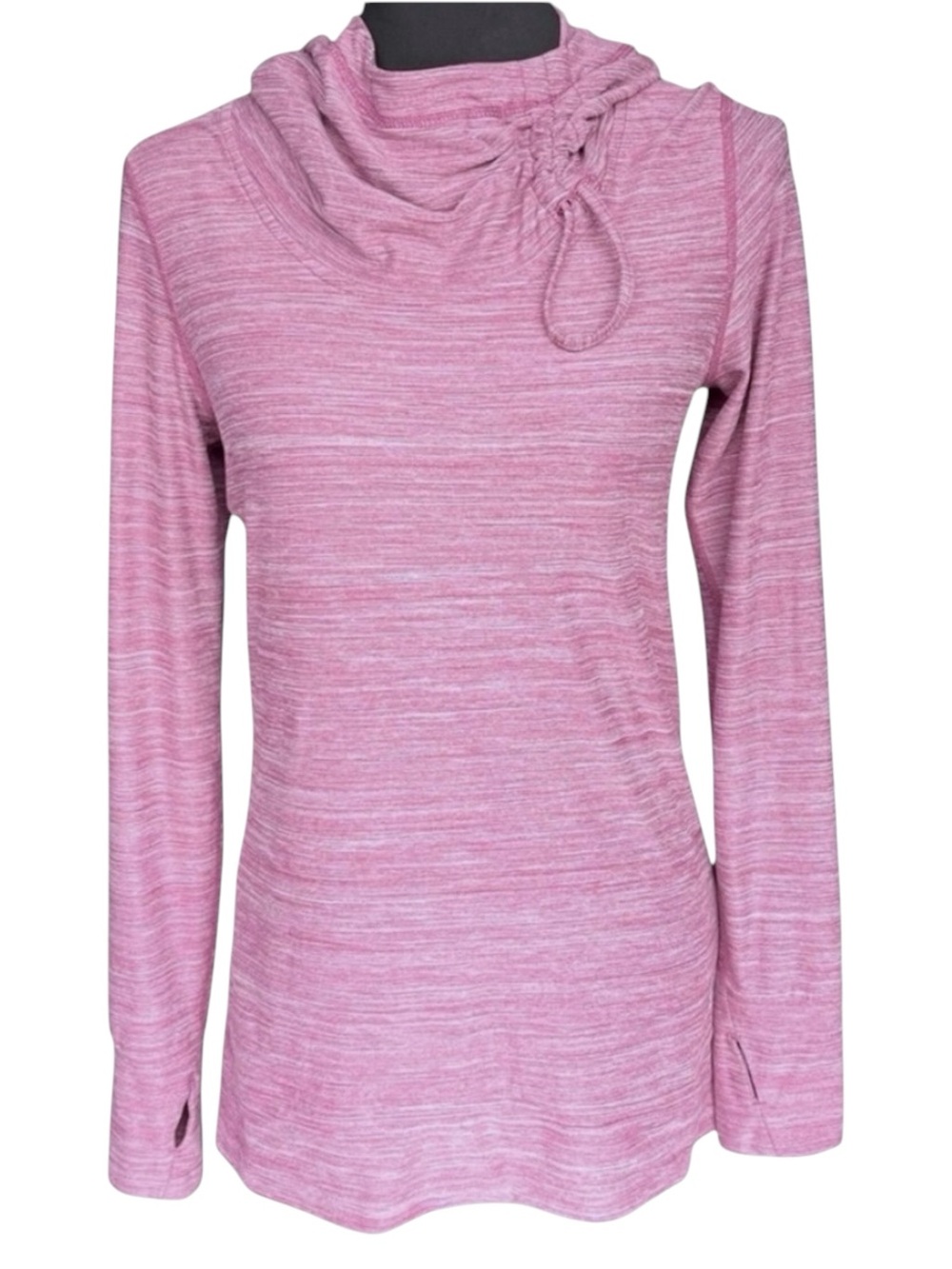 Roots Pink Lightweight Cinched Neck Hooded Top (S)